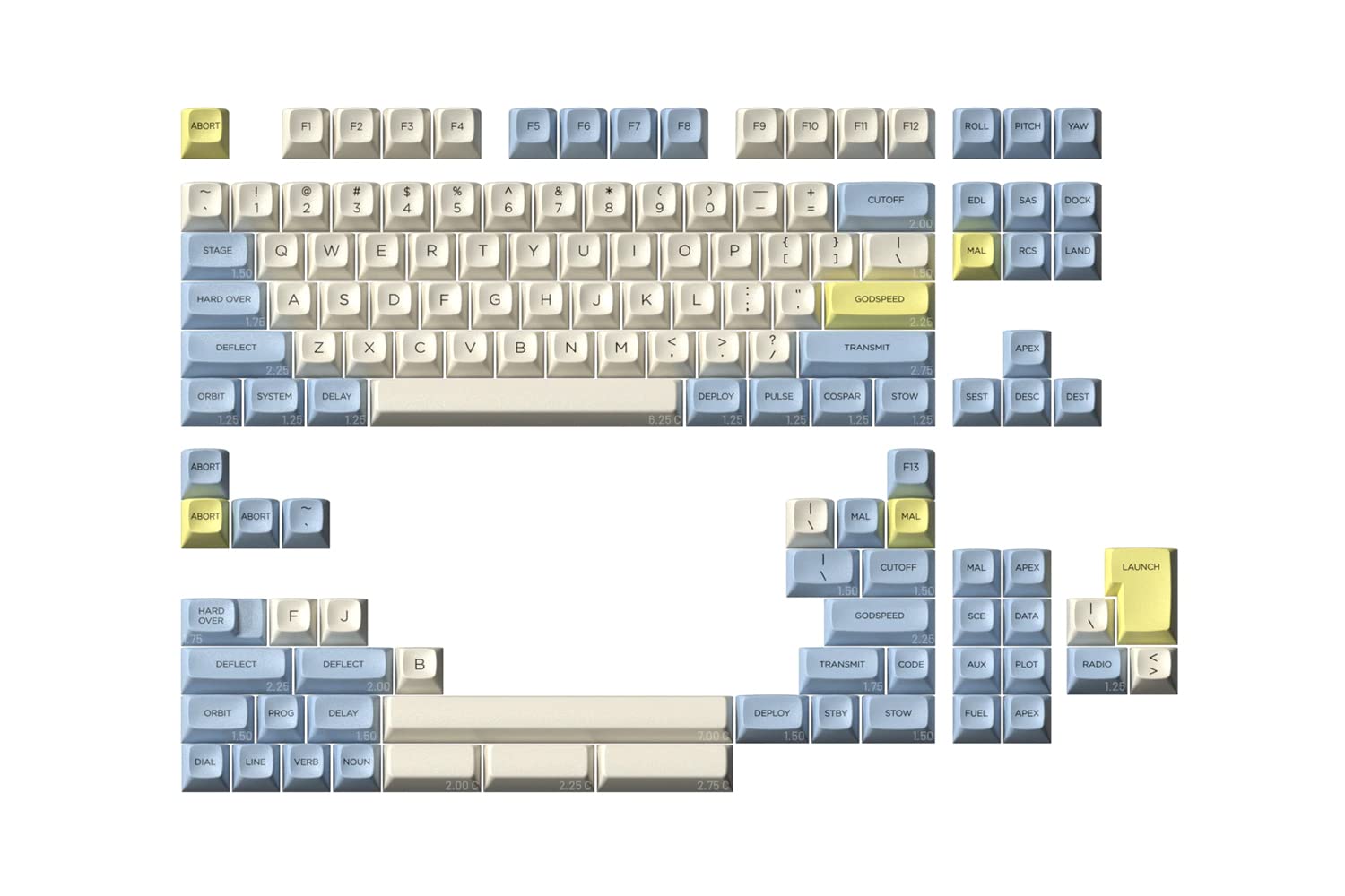Amazon.com: DROP MiTo MT3 Godspeed R2 Keycap Set, PBT Hi-Profile